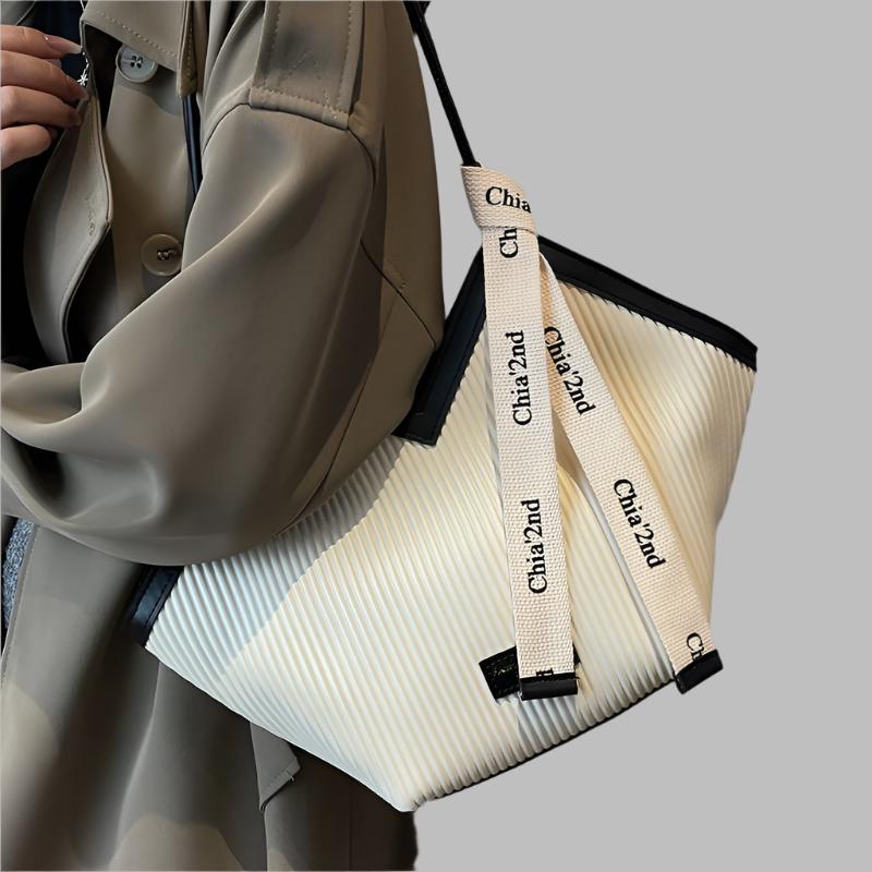 Sarah Midi Tote bag for Women Stylish Shoulder Bag Trendy Handbag Large Purse with Zipper Closure