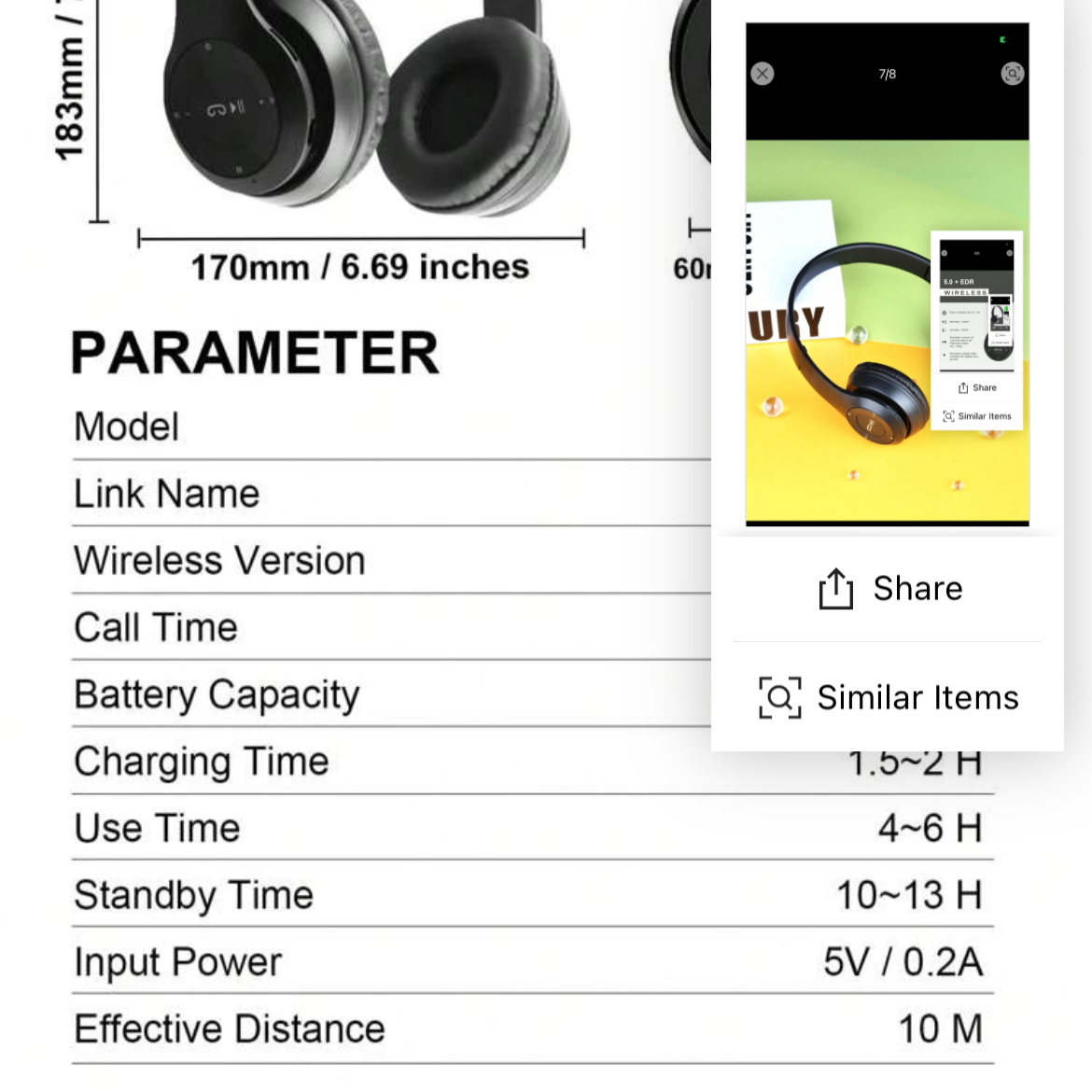 P47 Foldable Wireless Bluetooth Headphone With 3.5mm Audio Jack, Support MP3 / FM / Call
