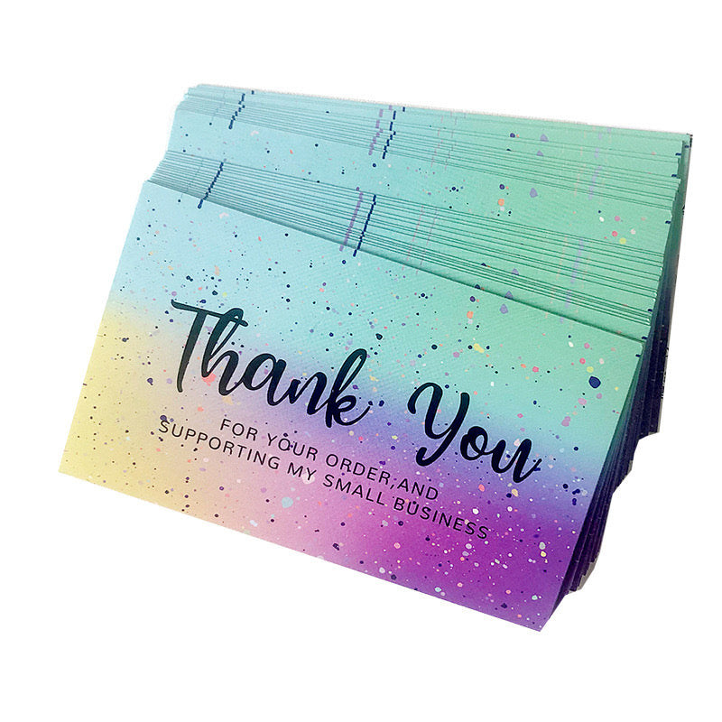 50pcs Thank You Gift cards - Ideal Labels for Small Business- Gift Packages, and Handmade Products