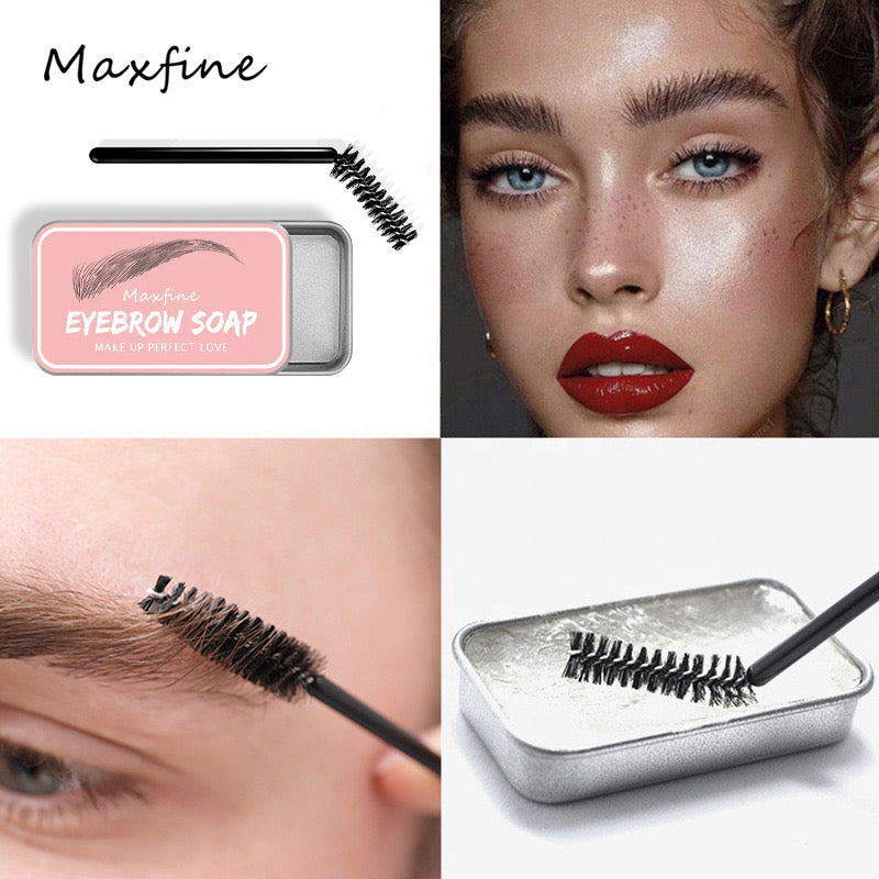 Summer Music Festival Makeup - Long-lasting Waterproof Eyebrow Soap & Gel Wax | Excellent Eyebrow Styling Cosmetic Tool for Women
