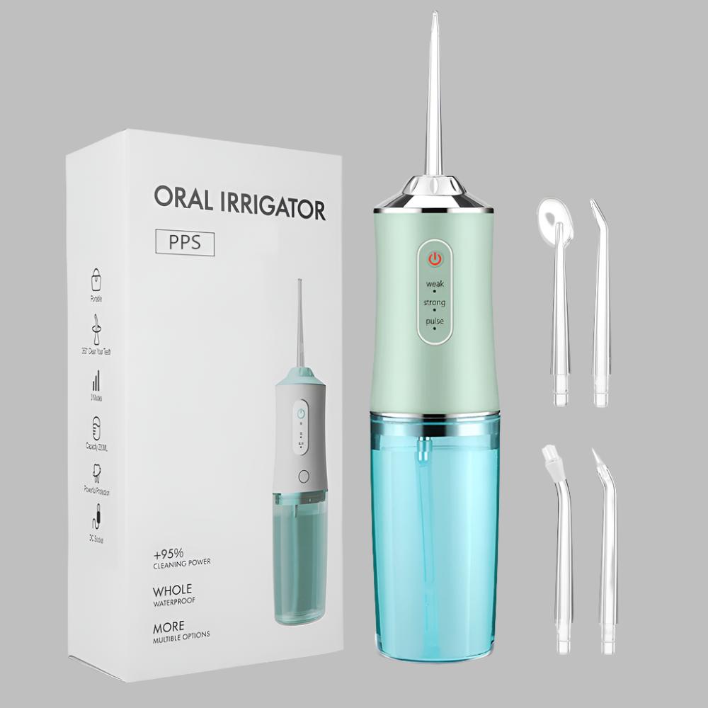 Portable USB Rechargeable Oral Irrigator - 220ML Waterproof Water Flosser for Teeth Cleaning