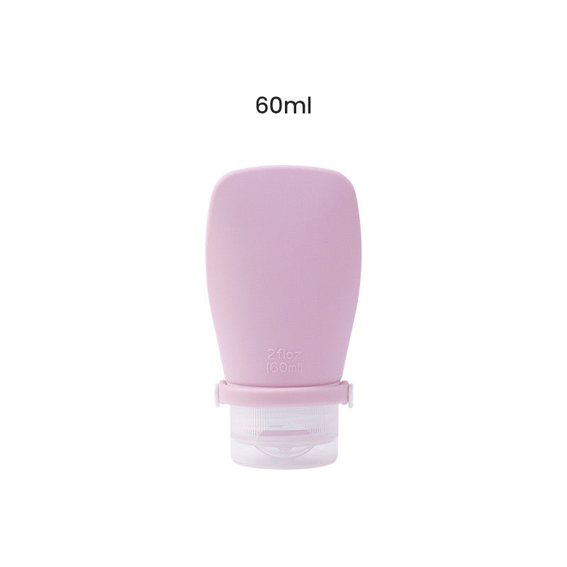 Leak-Proof Silicone Travel Bottles(Decanter) Set | 100% BPA-Free, Food Grade, Portable Toiletry Containers for Travel | 4-Pack (90ml, 60ml) | Safe for Liquids, Toiletries, Shampoo, Conditioner & More