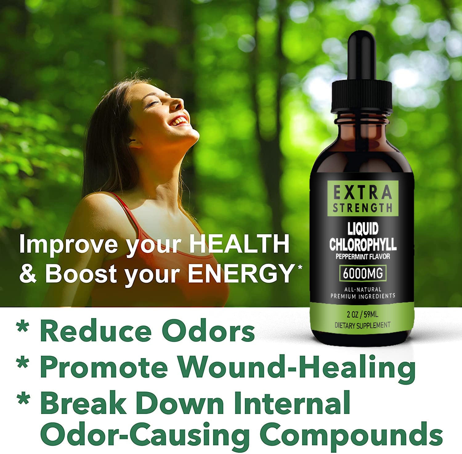 Deodorizer, Fresh breath, reduces odors