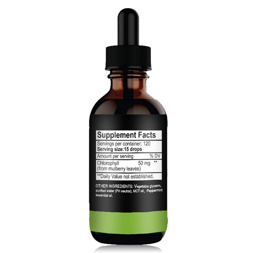 Extra strength Liquid Chlorophyll- Supplement facts