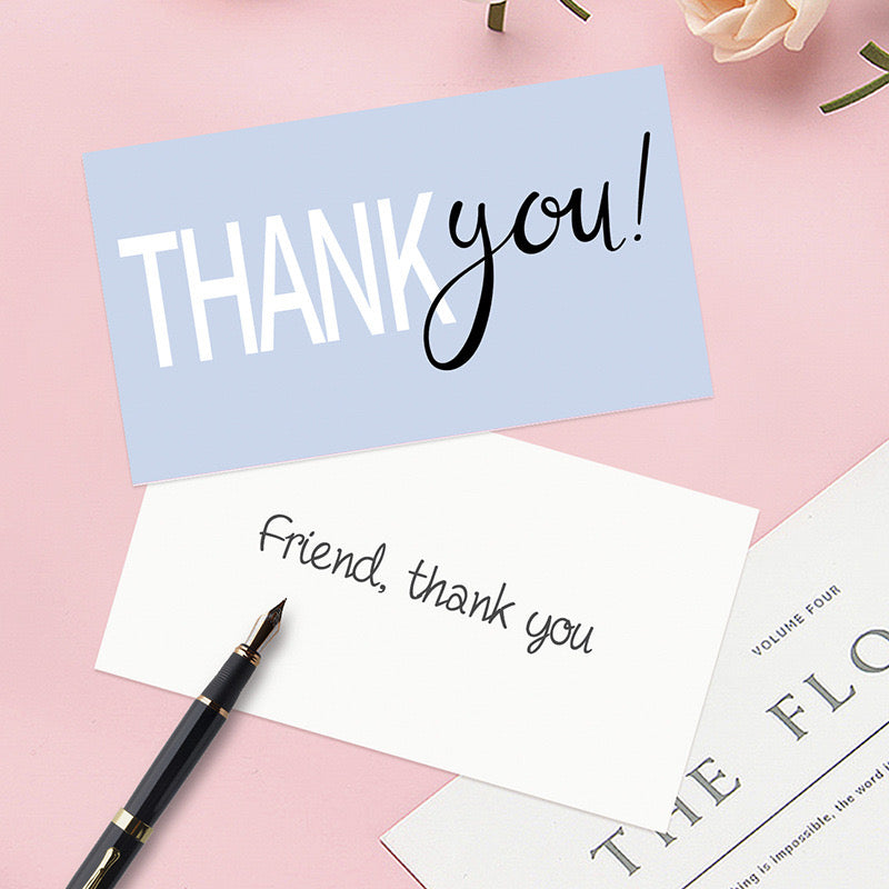 50pcs Thank You Gift cards - Ideal Labels for Small Business- Gift Packages, and Handmade Products