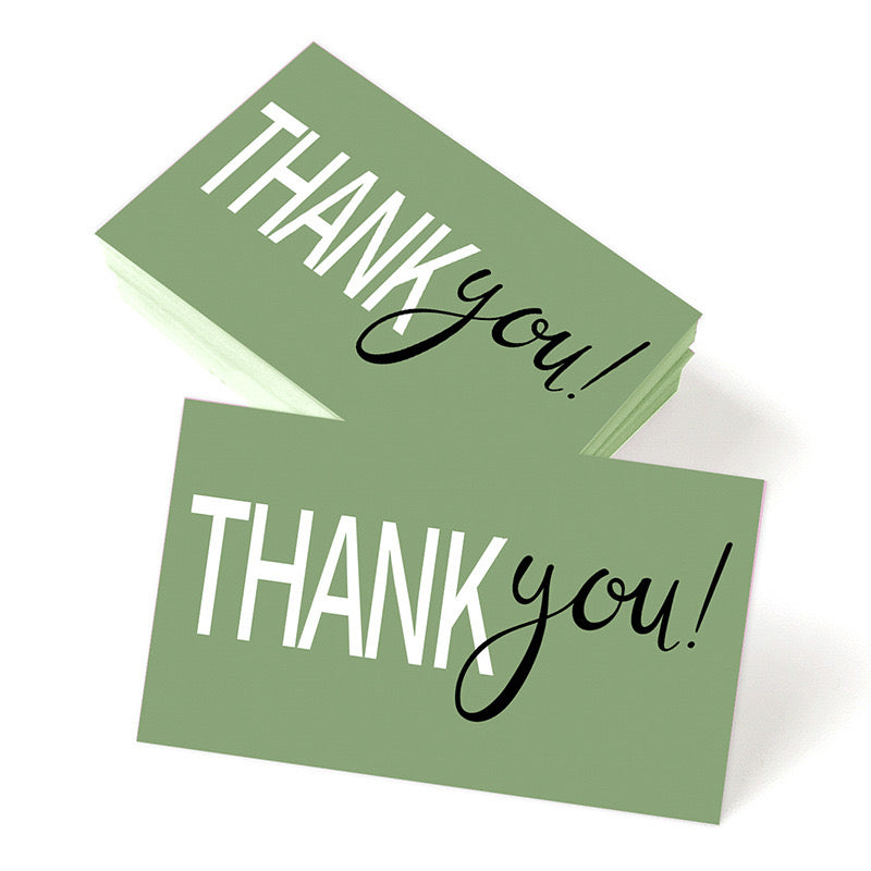 50pcs Thank You Gift cards - Ideal Labels for Small Business- Gift Packages, and Handmade Products