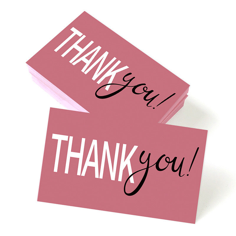 50pcs Thank You Gift cards - Ideal Labels for Small Business- Gift Packages, and Handmade Products
