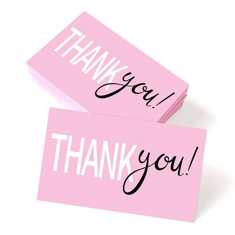 50pcs Thank You Gift cards - Ideal Labels for Small Business- Gift Packages, and Handmade Products