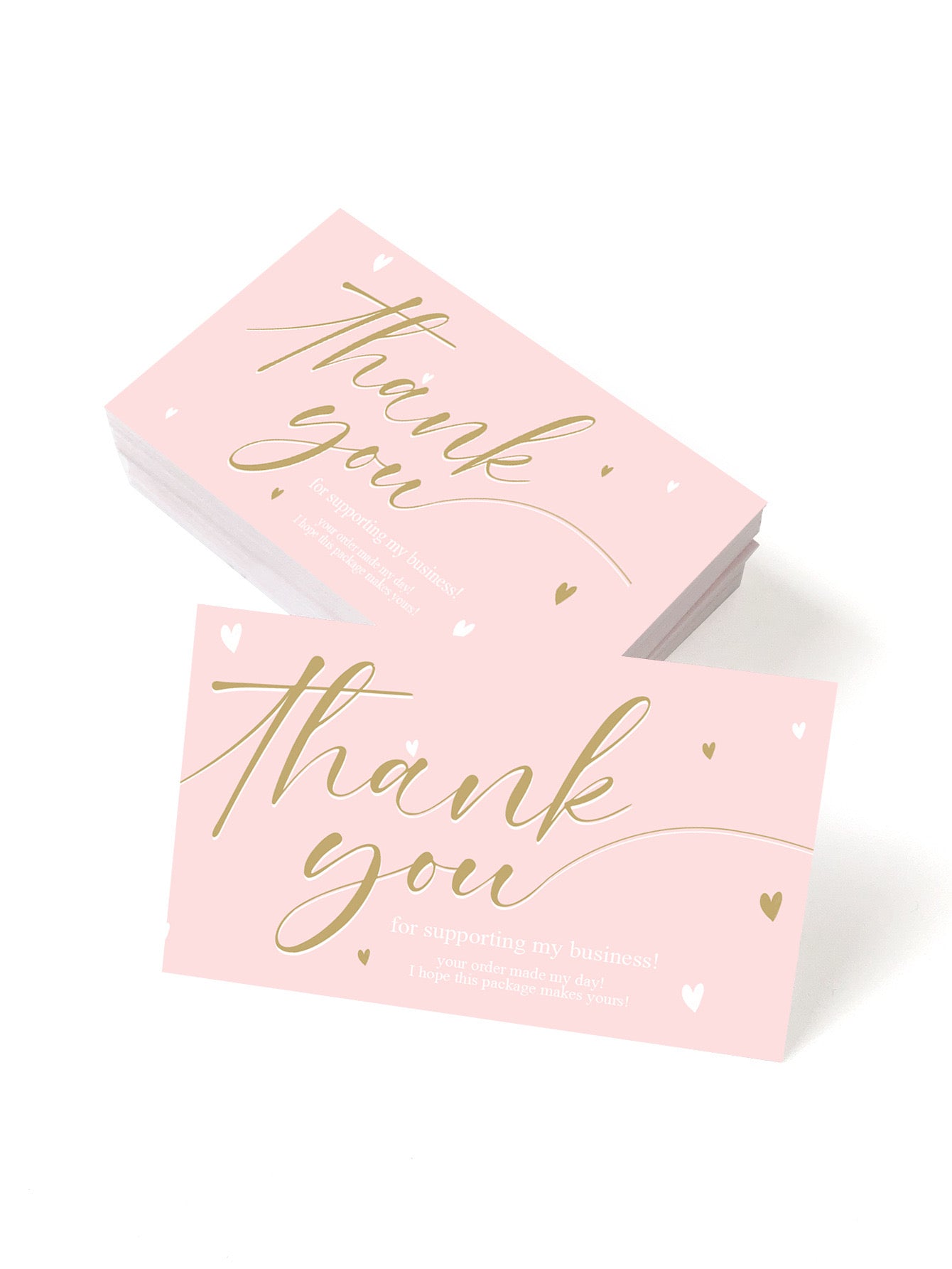 50pcs Thank You Gift cards - Ideal Labels for Small Business- Gift Packages, and Handmade Products