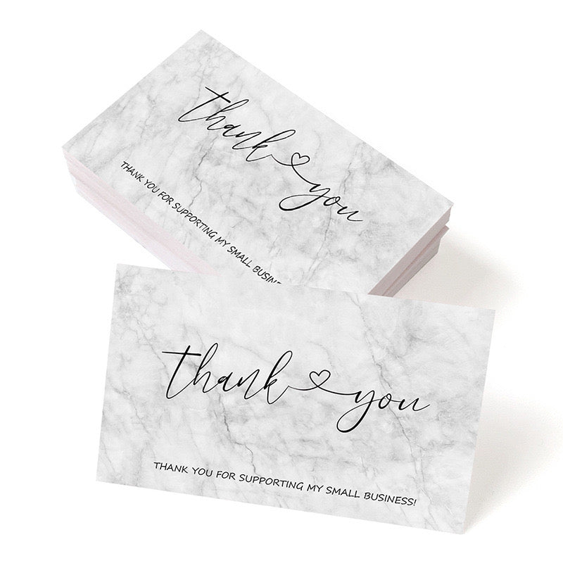 50pcs Thank You Gift cards - Ideal Labels for Small Business- Gift Packages, and Handmade Products