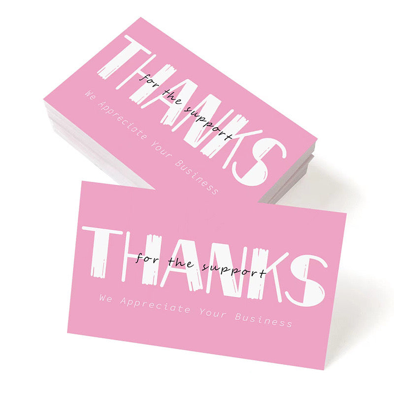50pcs Thank You Gift cards - Ideal Labels for Small Business- Gift Packages, and Handmade Products