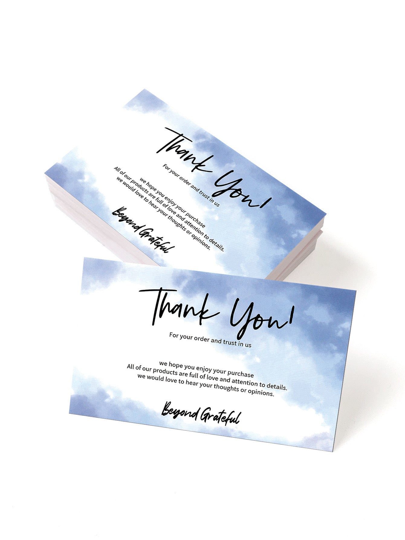 50pcs Thank You Gift cards - Ideal Labels for Small Business- Gift Packages, and Handmade Products