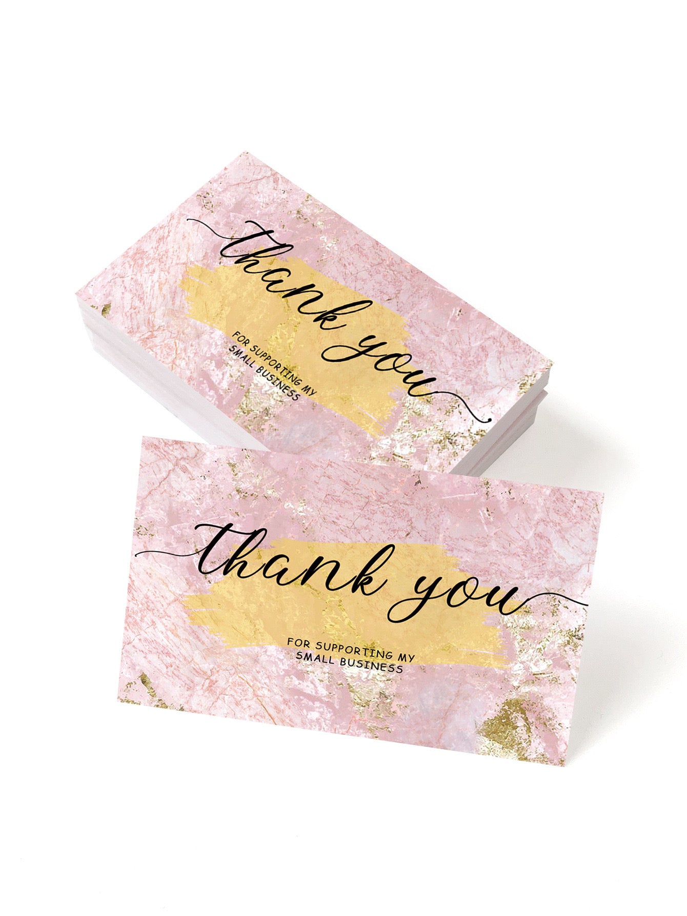 50pcs Thank You Gift cards - Ideal Labels for Small Business- Gift Packages, and Handmade Products
