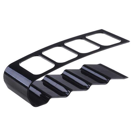 4-Compartment Remote Control Storage Holder - Desktop Plastic Organizer Rack