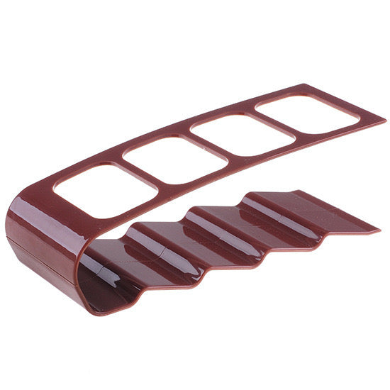 4-Compartment Remote Control Storage Holder - Desktop Plastic Organizer Rack